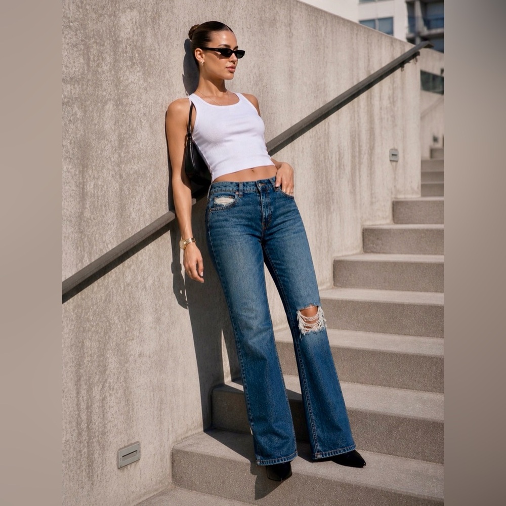 Revice Denim 🇺🇸 Bootcut Distressed Dark Blue 100% Cotton - Perfect Condition
